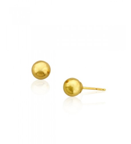 14k 6m Ball Stud Earrings