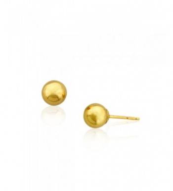 14k 6m Ball Stud Earrings