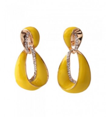 Grace Jun Rhinestone Earrings Statement