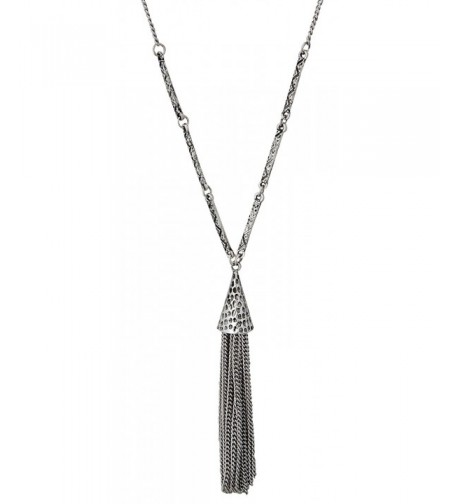 Tassel Hammered Necklace SPUNKYsoul Collection