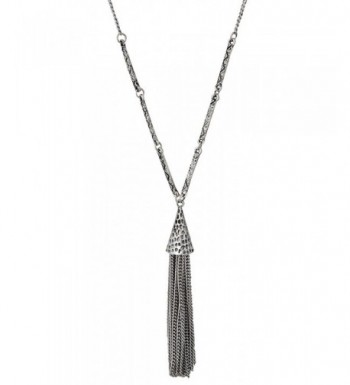 Tassel Hammered Necklace SPUNKYsoul Collection