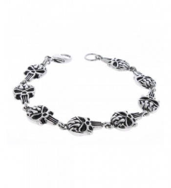 Stainless Steel Punisher Skull Bracelet