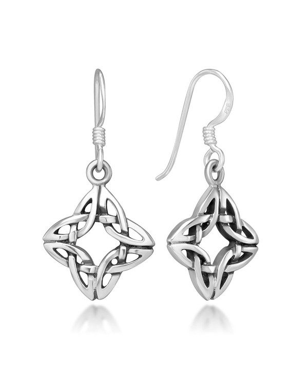 Sterling Silver Square 4 Side Earrings