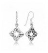 Sterling Silver Square 4 Side Earrings