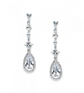 Mariell Teardrop Earrings Wedding Pageant