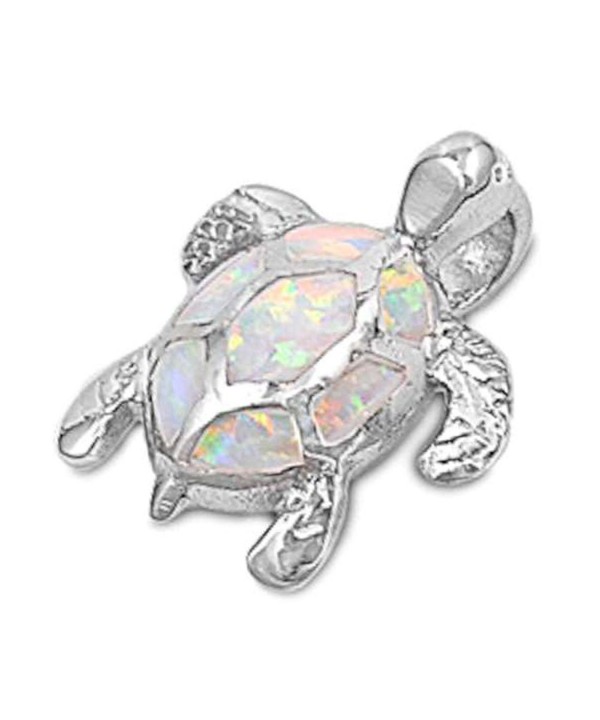 Turtle Sterling Silver Pendant Necklace