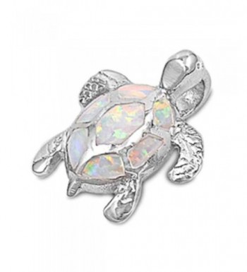 Turtle Sterling Silver Pendant Necklace