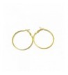 inch Hoop Earrings Gold Silver