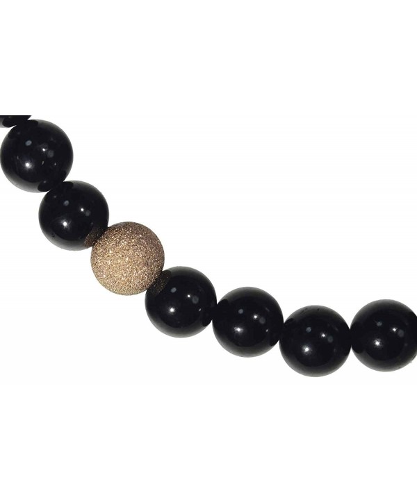 Black Tourmaline Stretch Bracelet Sparkle