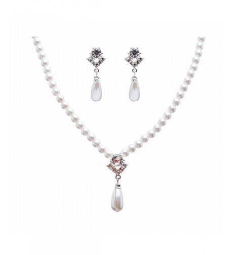 Wedding Jewelry Crystal Teardrop Necklace