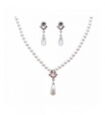 Wedding Jewelry Crystal Teardrop Necklace