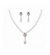 Wedding Jewelry Crystal Teardrop Necklace