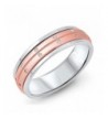 Sterling Silver Rose Tone Spinner
