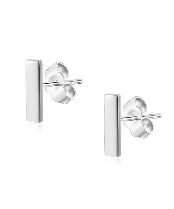 Womens Sterling Silver Push Back Earrings