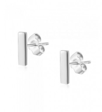 Womens Sterling Silver Push Back Earrings