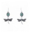 LOLO Silver Tone Imitation Turquoise Dragonfly
