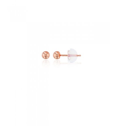 Rose Gold Ball Stud Earring