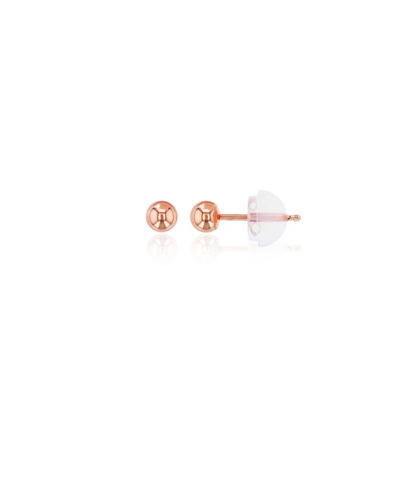 Rose Gold Ball Stud Earring