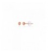 Rose Gold Ball Stud Earring