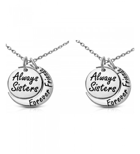 Sisters Forever Friends Inscribed Necklace