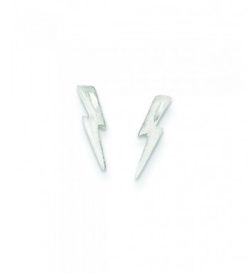 Sterling Silver Lightning Bolt Earrings