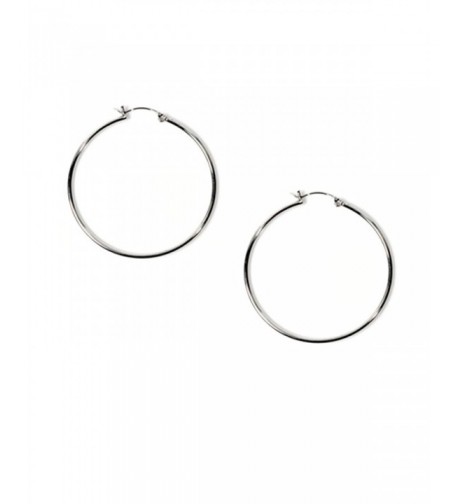 Medium Sterling Silver Circle Earrings