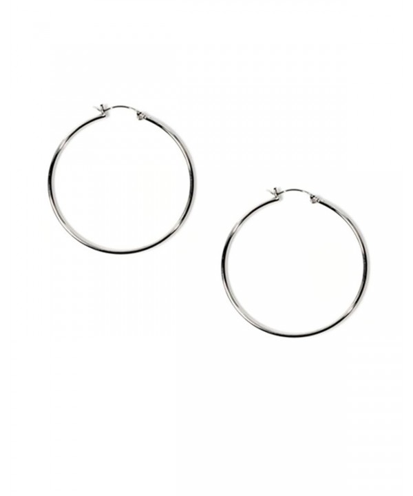 Medium Sterling Silver Circle Earrings