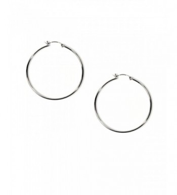 Medium Sterling Silver Circle Earrings