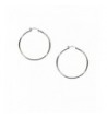 Medium Sterling Silver Circle Earrings