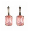 eManco Crystal Earrings Lever back Statement