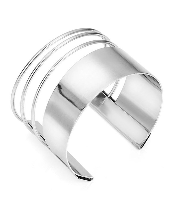 MXYZB Stainless Smooth Hollow Bracelet