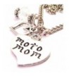 ChubbyChicoCharms Moto Heart Crystal Necklace