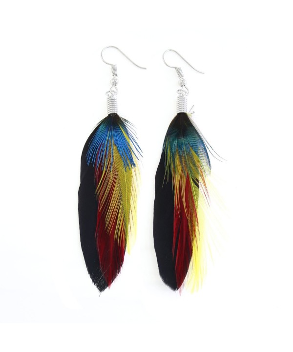 KISSPAT Peacock Handmade Dangling Earrings