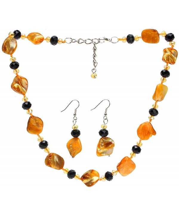 Lova Jewelry Necklace Earrings Yellow