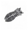 Alilang Silvery Rhinestones Cicada Insect