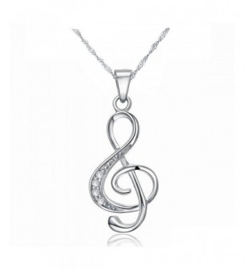 Sterling Silver Zirconia Pendants Necklaces