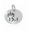 Sterling Silver Tiara Round Charm