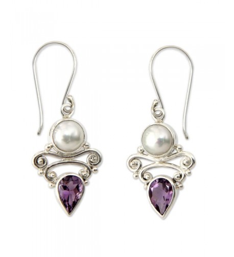 NOVICA Amethyst Cultured Freshwater Sterling