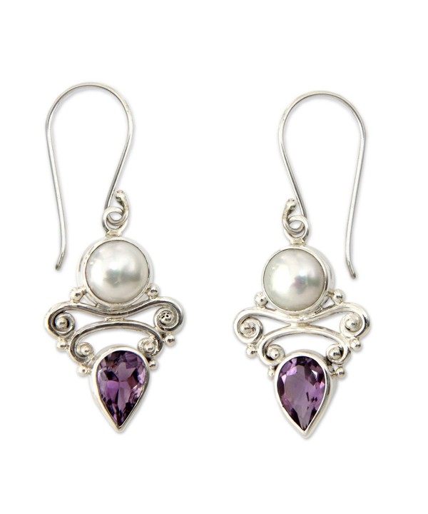 NOVICA Amethyst Cultured Freshwater Sterling