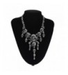 Sannysis Cluster Rhinestone Chunky Necklace