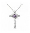 Sterling Silver Amethyst Pendant Necklace