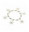 Rosemarie Collections Womens Snowflake Bracelet