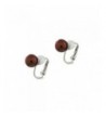 Classic Chocolate Color Clip Earrings