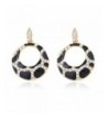 Alilang Womens Rhinestones Spotted Earrings