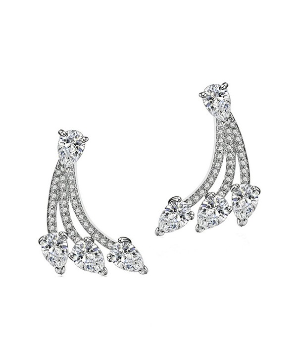 SELOVO Womens Zirconia Earrings Jacket