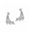 SELOVO Womens Zirconia Earrings Jacket