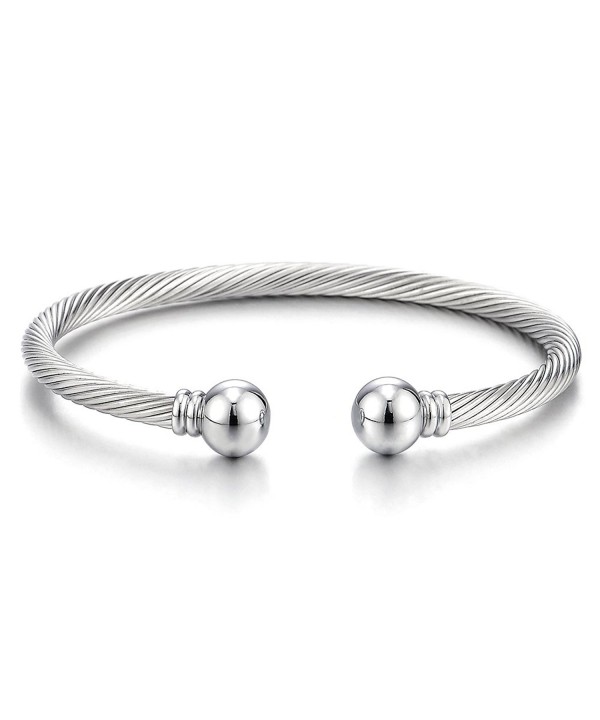 Elastic Adjustable Stainless Twisted Bracelet