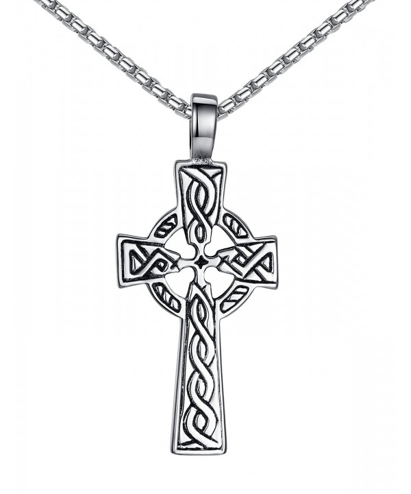 Stainless Celtic Pendant Necklace Unisex