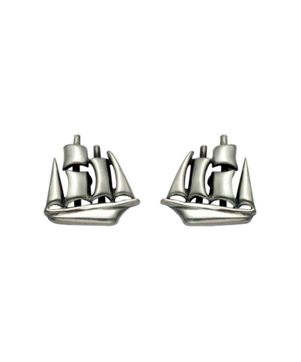 Small Sterling Silver Clipper Earrings