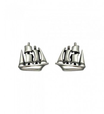 Small Sterling Silver Clipper Earrings